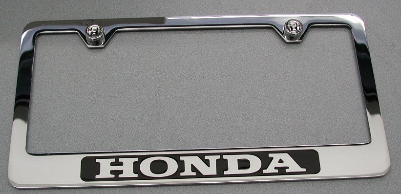 Chrome Plated Plastic License Frame