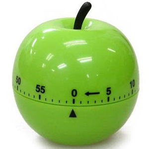 apple-shaped countdown timer