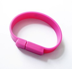 2GB USB silicone wristband 