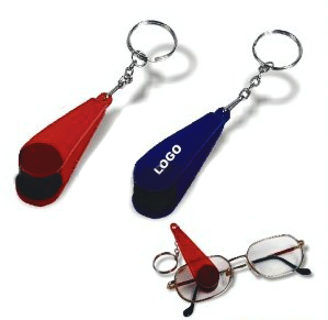 Glasses wiper keychain