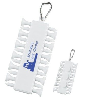 Promotional Golf Tees With Beaded Key Chain