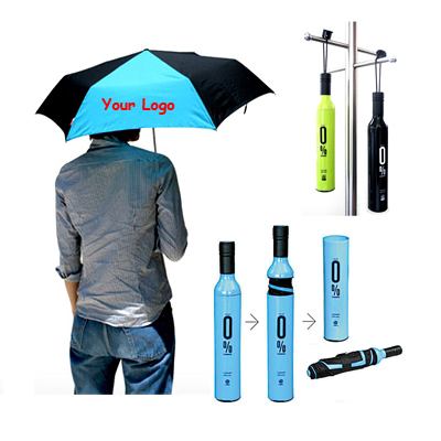 Wine Bottle Pattern Umbrella