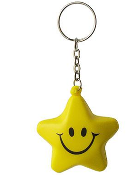 Star PU Keychain