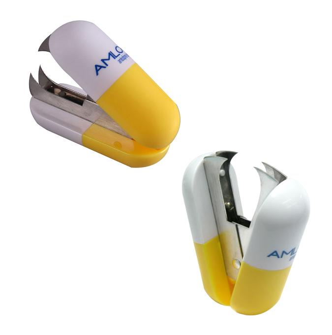 Capsule shaped stapler remover