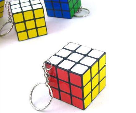 Magic cube keychain