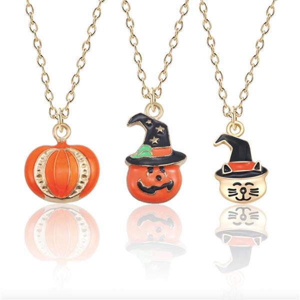 Halloween Pumpkin Necklace